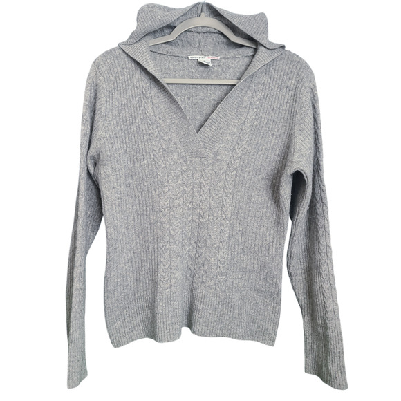 Evelyne Grace Tops - Evelyn Grace Cashmere Knit Hoodie Size XL